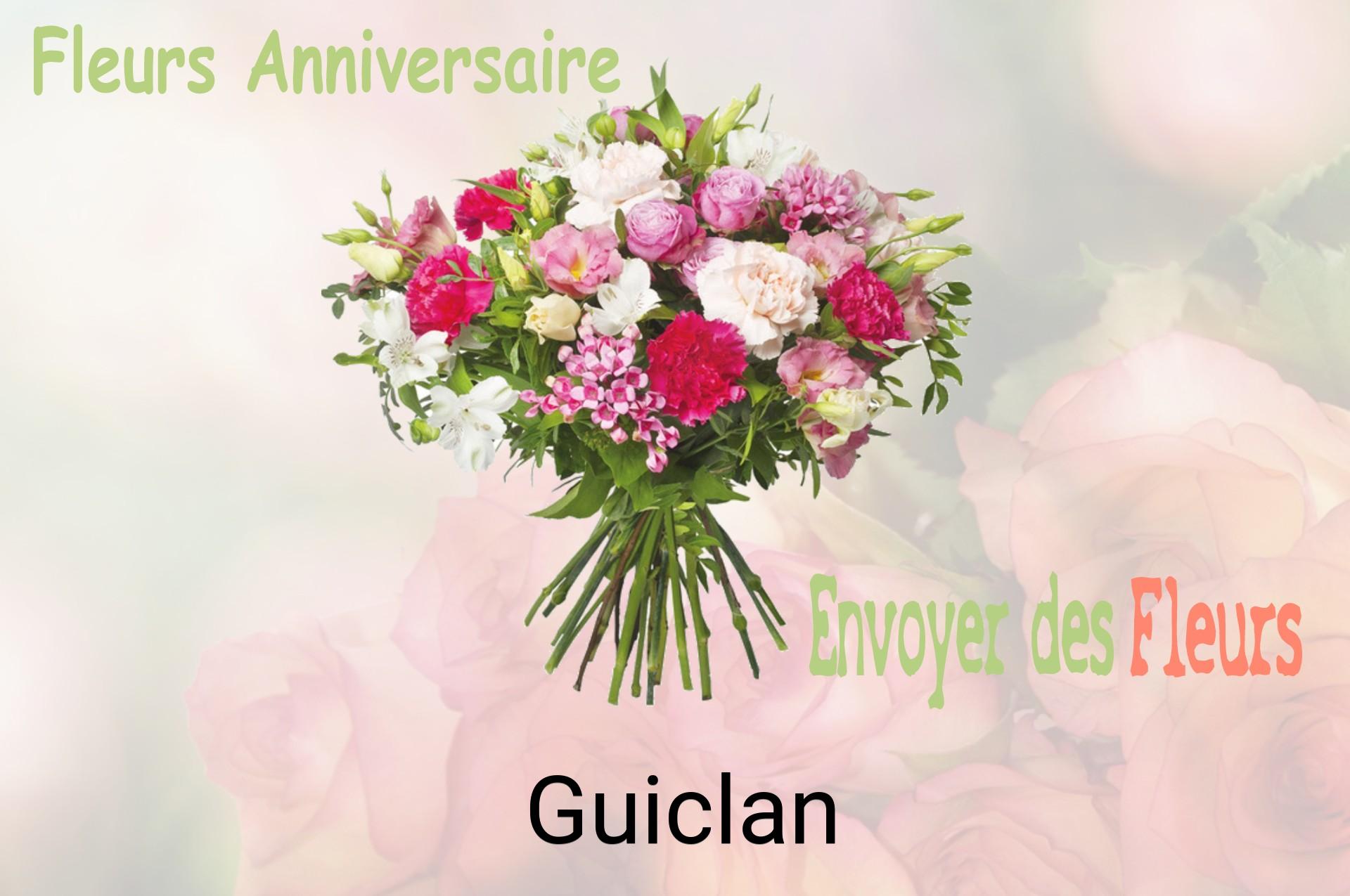 Bouquet de fleurs d’anniversaire livré à Guiclan