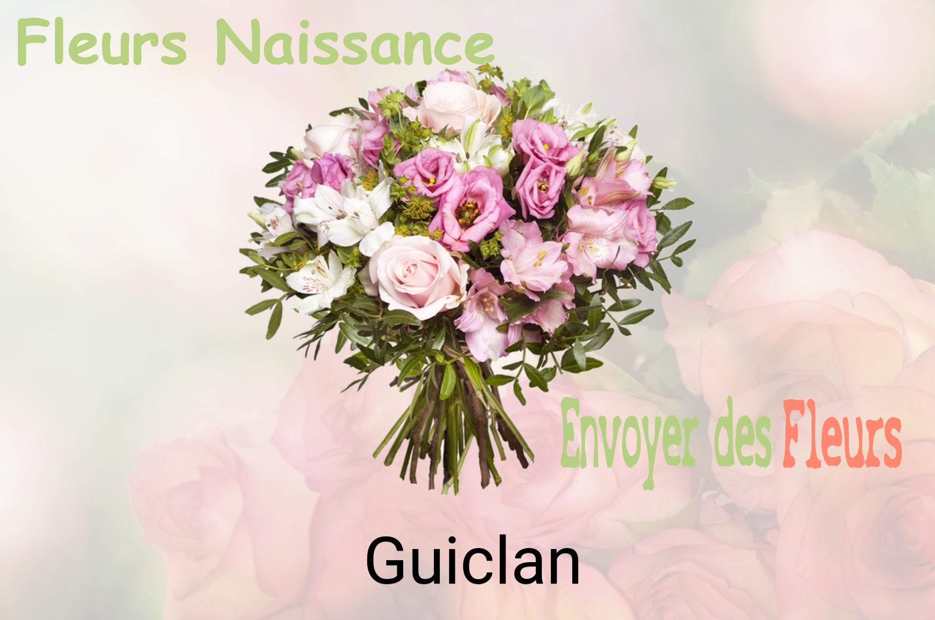 Bouquet de fleurs de naissance livré à Guiclan